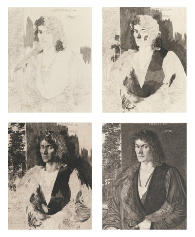 Retrato de Oswald Krell de Feliks Stanisław Jasiński